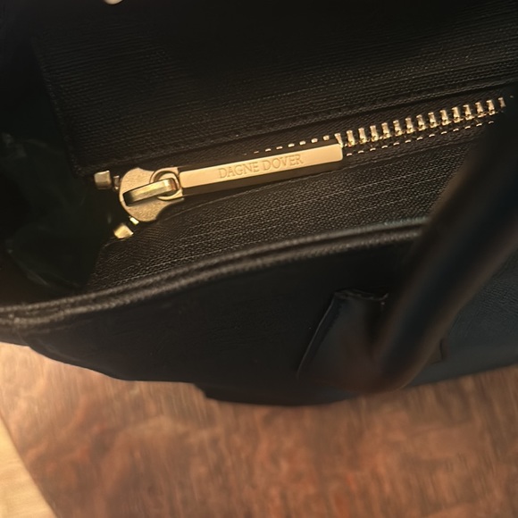 Dagne Dover Signature Legend Black Coated Canvas Large Tote - Picture 10 of 16